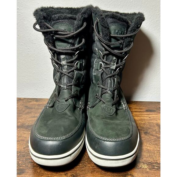 Helly Hansen Boots Men Faux Fur Garibaldi 2 Waterproof Snow Boot 10995 Sz 13 - Picture 1 of 12